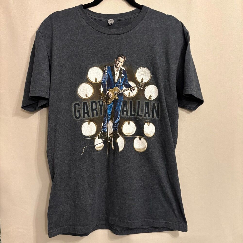 Gary Allan Tour Concert Shirt Large Gray Country Music Tee